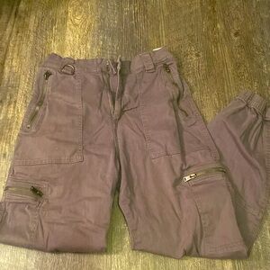 Gray cargo pants